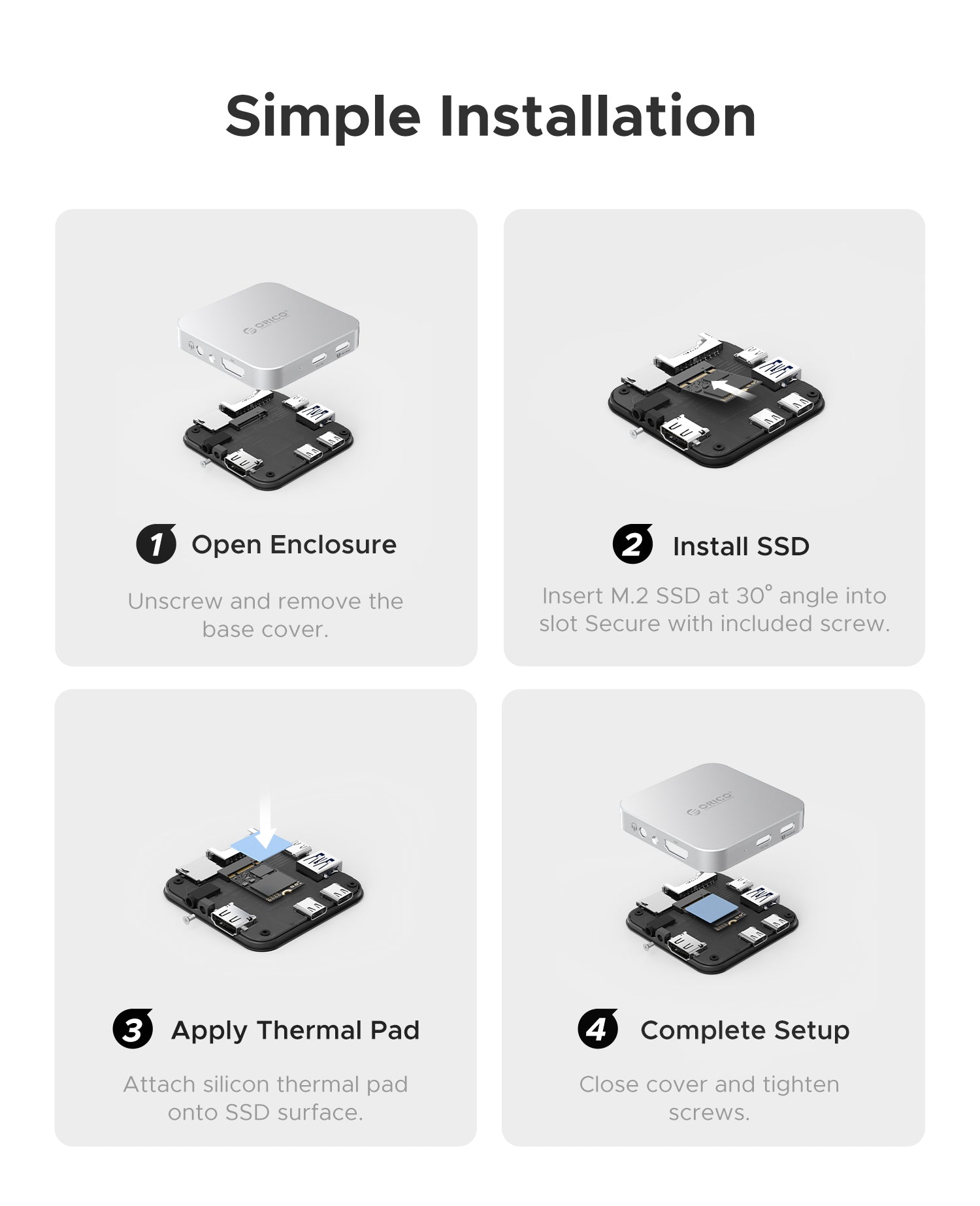 10Gbps Magnetic M.2 Docking Station MG7/MG5