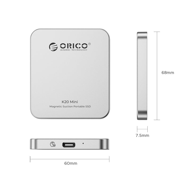 ORICO K20MINI Ultra-Slim Magnetic Portable SSD