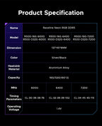 ORICO Raceline Neon DDR5 RGB RAM R500